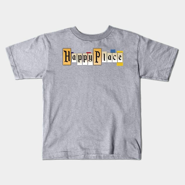 Happy Place (Land Edition) Kids T-Shirt by PrinceHans Designs